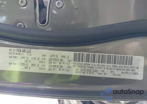 2016 Dodge Journey Crossroad Plus from USA, damaged, VIN 3C4PDCGG6GT238911